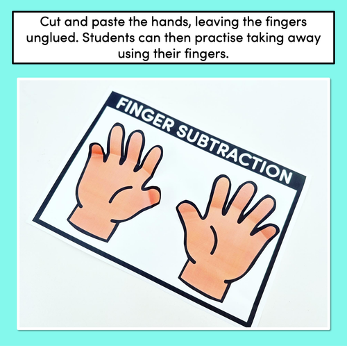 Resource preview 2 for Finger Subtraction Templates