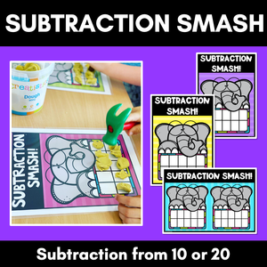 Kindergarten Subtraction Game - Subtraction Smash