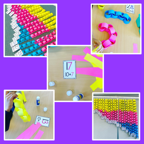 Resource preview 4 for Place Value Interactive Activity - Paper Chains Craft