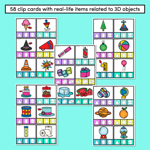 Resource preview 3 for 3D Objects in Real Life - Clip Cards