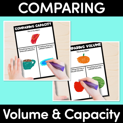 Resource preview 1 for Comparing Volume & Capacity Worksheets