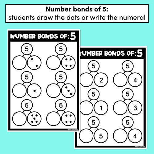 Resource preview 2 for Number Bonds to 5, 10 and 20 - Worksheets