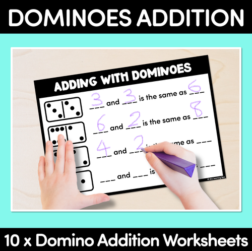 Resource preview 1 for Dominoes Addition Worksheets