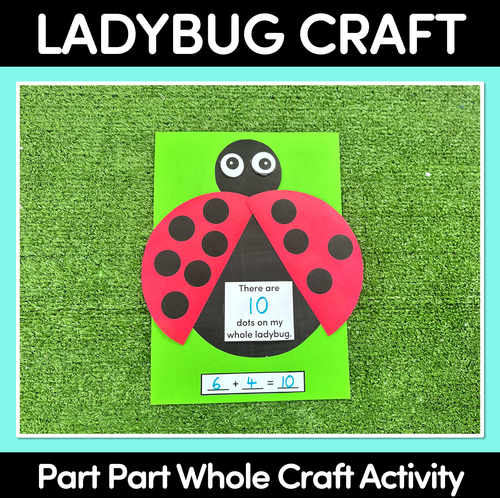 Resource preview 1 for Part Part Whole Craft Activity - Ladybug Craft