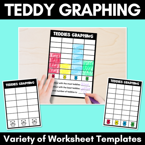 Resource preview 1 for Teddy Bear Counters Graphing Templates