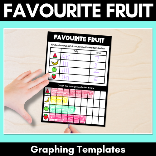 Resource preview 1 for Favourite Fruit Graphing Templates