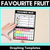 1 for Favourite Fruit Graphing Templates