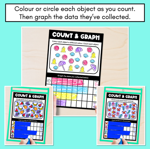 Resource preview 4 for Count & Graph - Worksheets and Mats