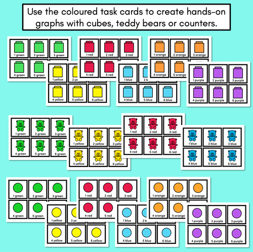 Resource preview 3 for Hands On Graphing with manipulatives