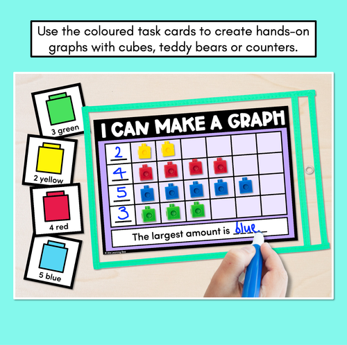 Resource preview 4 for Hands On Graphing with manipulatives