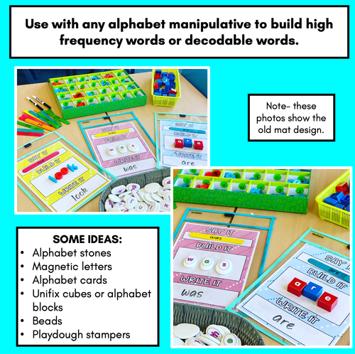 Resource preview 4 for Say It Build It Write It - Word Building Freebie