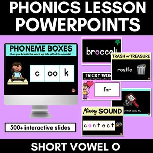 Short Vowel Sound O PowerPoint -  O, A