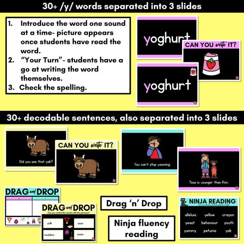 Resource preview 3 for Consonant Sound Y PowerPoint - Y, I