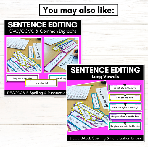 Resource preview 4 for SENTENCE EDITING TASK CARDS - Compound Sentences & Lists