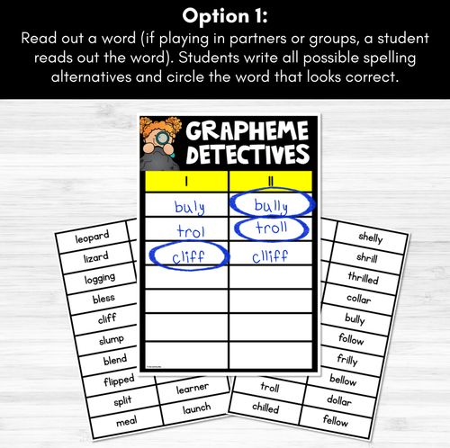 Resource preview 2 for Consonant Sound L Words Game - L Phoneme Decodable Words Activity -  Grapheme Detectives