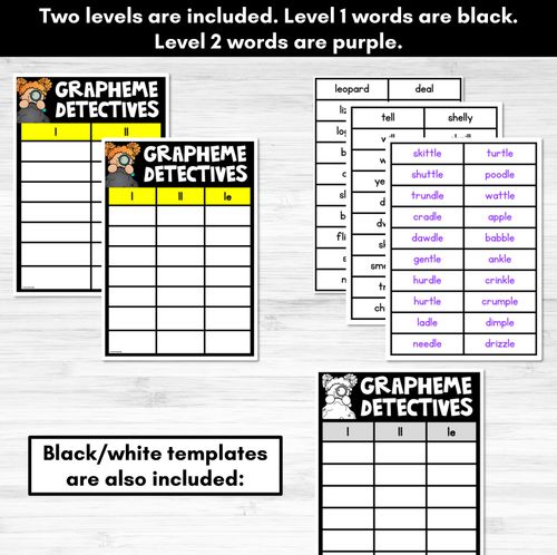 Resource preview 4 for Consonant Sound L Words Game - L Phoneme Decodable Words Activity -  Grapheme Detectives