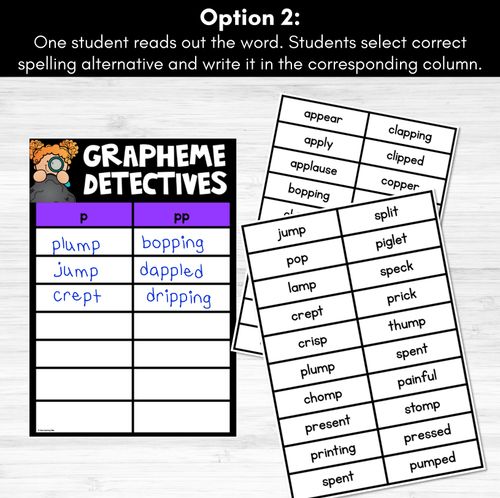 Resource preview 3 for Consonant Sound P Words Game - P Phoneme Decodable Words Activity -  Grapheme Detectives