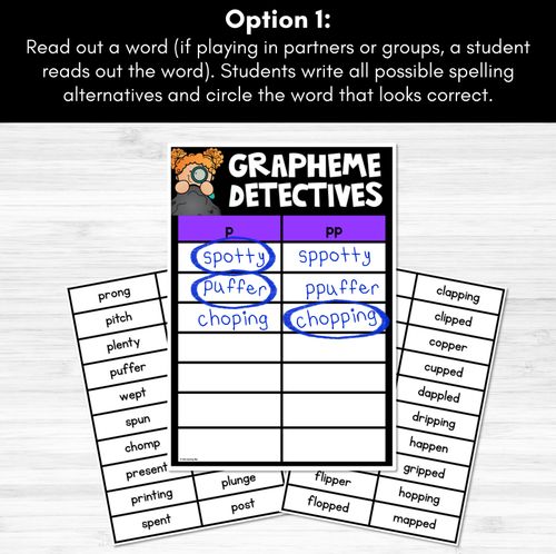 Resource preview 2 for Consonant Sound P Words Game - P Phoneme Decodable Words Activity -  Grapheme Detectives