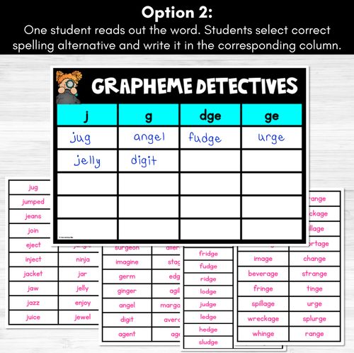 Resource preview 3 for Consonant Sound J Words Game - J Phoneme Decodable Words Activity -  Grapheme Detectives