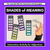 5 for Shades of Meaning Adjectives Posters - Editable