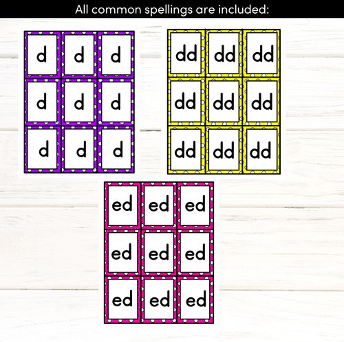 Resource preview 3 for D SOUND BINGO - Ways to spell the /d/ phoneme