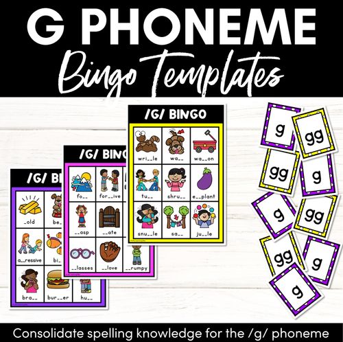 Resource preview 13 for Consonant Sounds Bingo Games BUNDLE