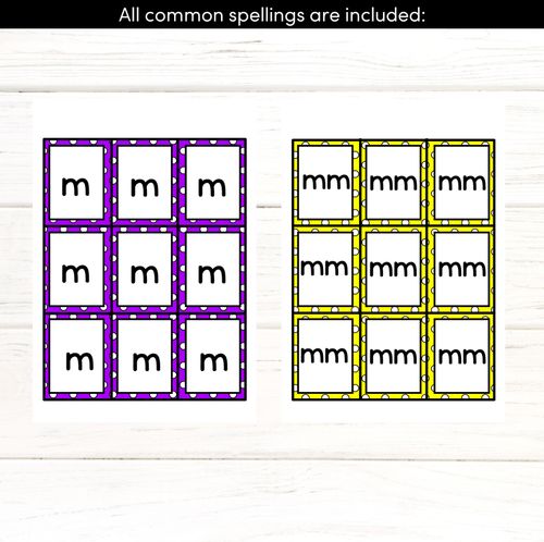 Resource preview 3 for M SOUND BINGO - Ways to spell the /m/ phoneme