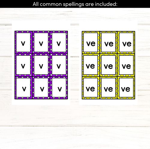 Resource preview 3 for V SOUND BINGO - Ways to spell the /v/ phoneme