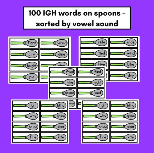 Resource preview 2 for Long I Word Building Phonics Game - SOUPY SOUNDS - Decodable Words Activity