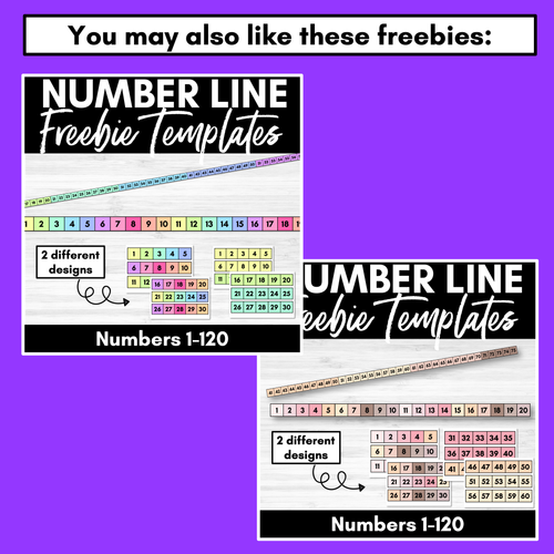 Resource preview 5 for Number Line Templates