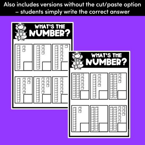 Resource preview 2 for What's the Number with base ten blocks - 11-20, 21-30 and 11-30