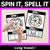 1 for SPIN IT SPELL IT LONG VOWEL I WORDS - No Prep Phonics Activities