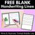 1 for Free Blank Handwriting Worksheets - Write & Illustrate - DOTTED THIRDS VERSION