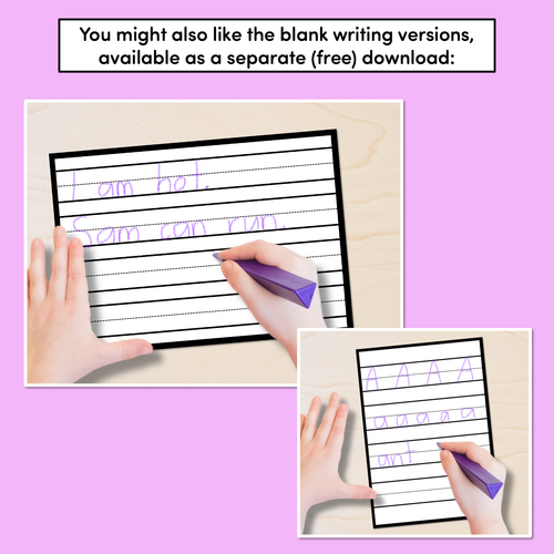 Resource preview 4 for Free Blank Handwriting Worksheets - Write & Illustrate - DOTTED THIRDS VERSION