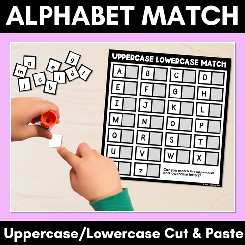 Resource preview 1 for Alphabet Match Worksheets - Uppercase & Lowercase Cut & Paste Activity