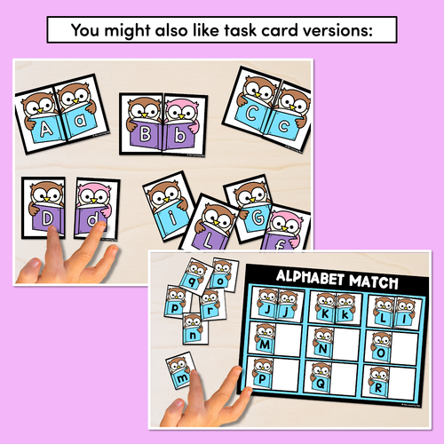 Resource preview 4 for Alphabet Match Worksheets - Uppercase & Lowercase Cut & Paste Activities