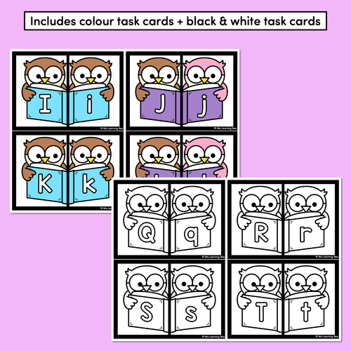 Resource preview 4 for Alphabet Match Task Cards - Uppercase & Lowercase Task Cards & Matching Mats