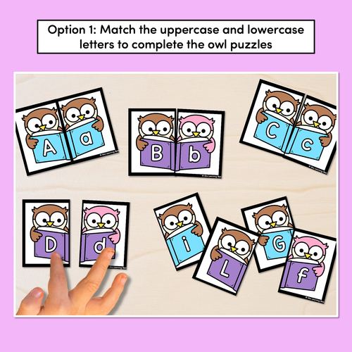 Resource preview 2 for Alphabet Match Task Cards - Uppercase & Lowercase Task Cards & Matching Mats