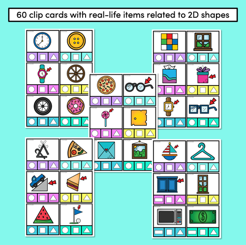 Resource preview 3 for 2D Shapes in Real Life - Clip Cards