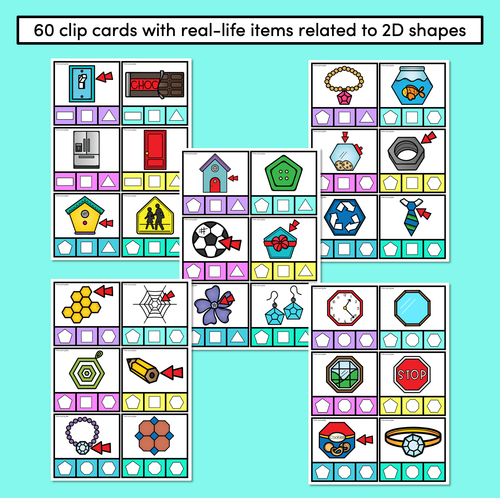 Resource preview 4 for 2D Shapes in Real Life - Clip Cards