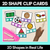 1 for 2D Shapes in Real Life - Clip Cards