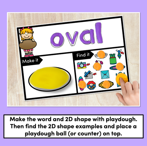 Resource preview 2 for 2D Shapes Playdough Mats