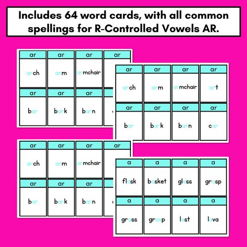 Resource preview 3 for R-Controlled Vowel AR Sound Card Game - Phonics Flip for R-Controlled Vowel AR Sounds