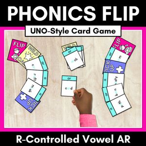 R-Controlled Vowel AR Sound Card Game - Phonics Flip for R-Controlled Vowel AR Sounds