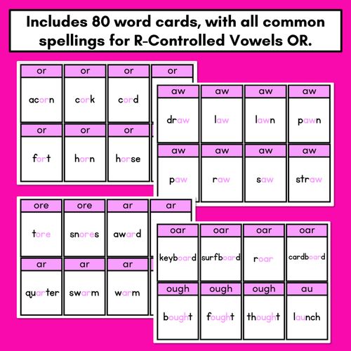 Resource preview 3 for R-Controlled Vowel OR Sound Card Game - Phonics Flip for R-Controlled Vowel OR Sounds