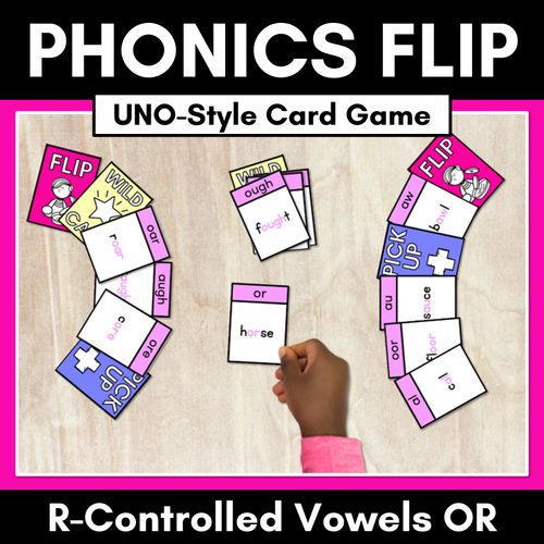 Resource preview 1 for R-Controlled Vowel OR Sound Card Game - Phonics Flip for R-Controlled Vowel OR Sounds