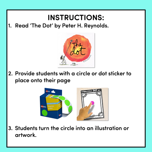 Resource preview 2 for International Dot Day Art Templates - What to do with a dot?