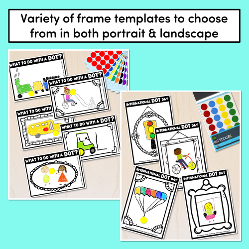 Resource preview 4 for International Dot Day Art Templates - What to do with a dot?