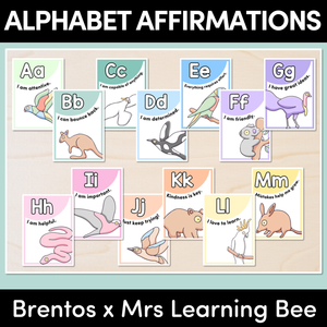 Alphabet Affirmation Posters - The Brentos Collection