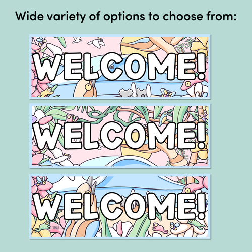 Resource preview 4 for WELCOME SIGNS & BANNERS - The Brentos Collection